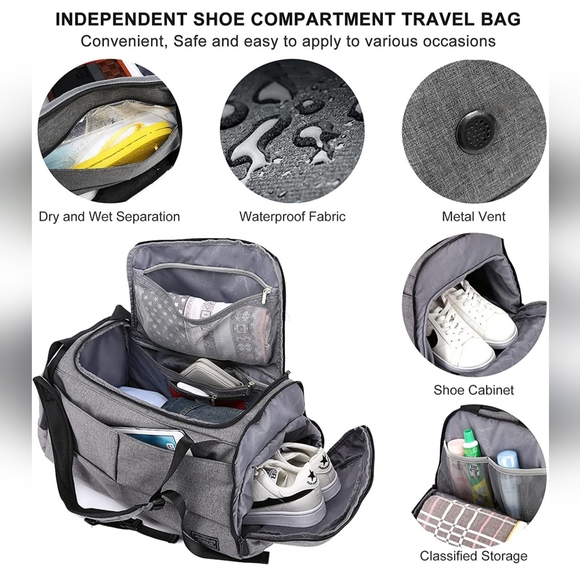 Sports Duffel Bag w/ Anti-Theft Lock - Picture 7 of 10